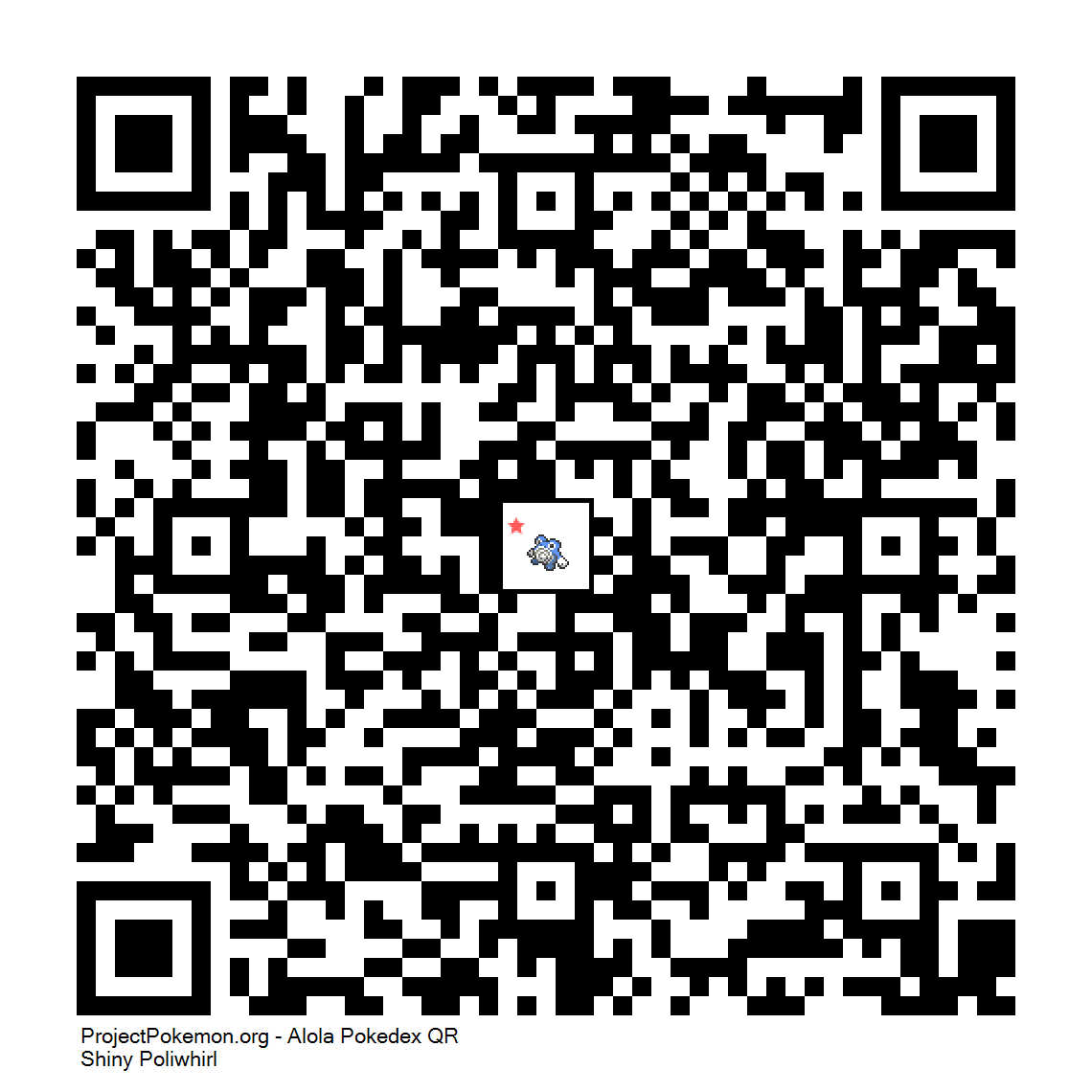 Cdigo QR de Poliwhirl variocolor